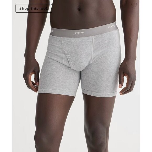 J.Crew $27 Mens Stretch Boxer Briefs in Gray Size XXL BS498 - Picture 1 of 3